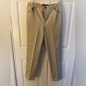 Gloria Vanderbilt Khaki Straight-leg Jeans